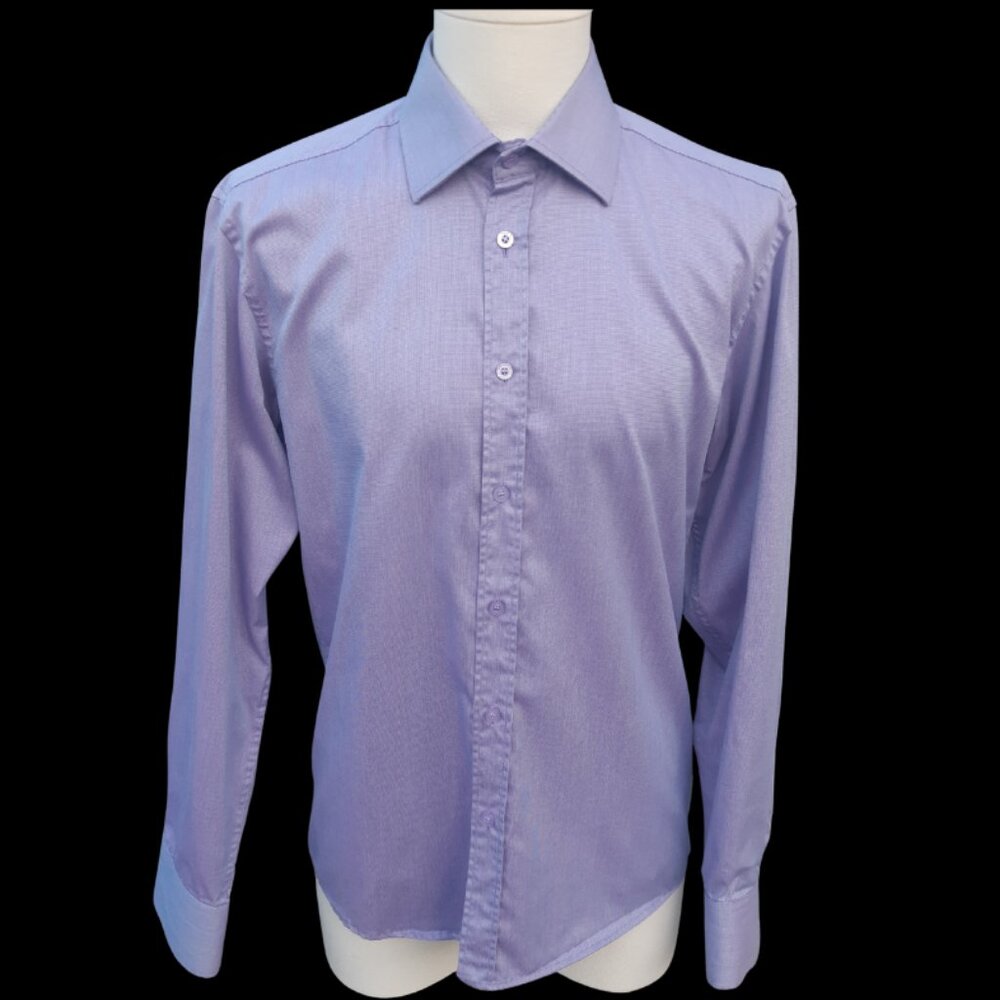 Jack & Jones Premium SZ M Andrew Shirt Men's Mauve Fine Check Cotton Button Up